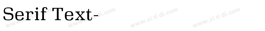 Serif Text字体转换